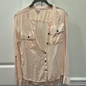 5/$10 Merona button down pink size S